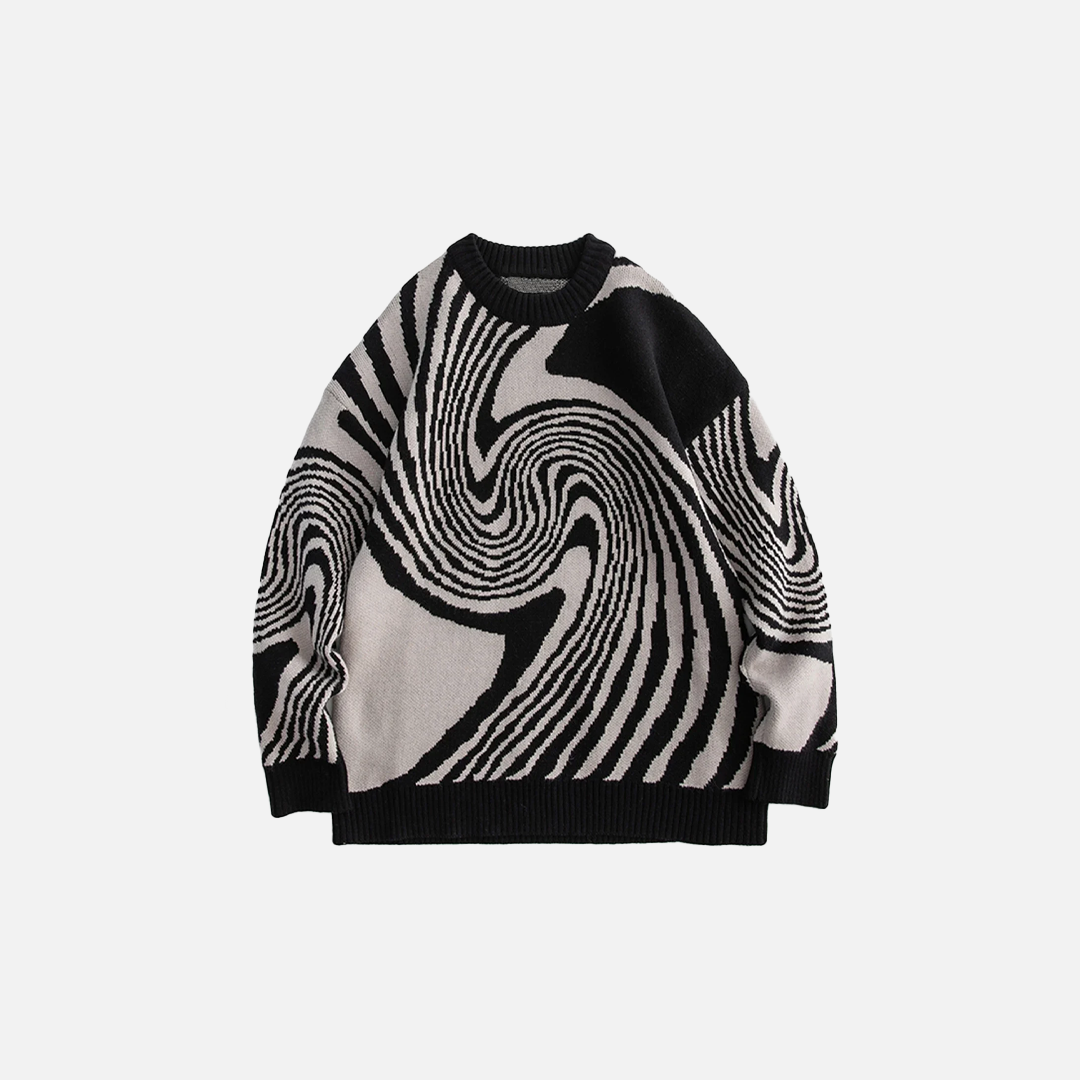 Whirlpool Knit Autumn Casual Sweater