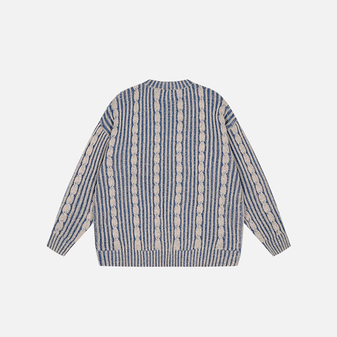 Vintage Stripes Loose Sweater