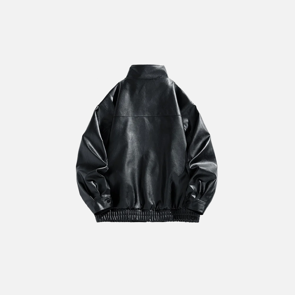 Retro Motorcycle Leather Jacket