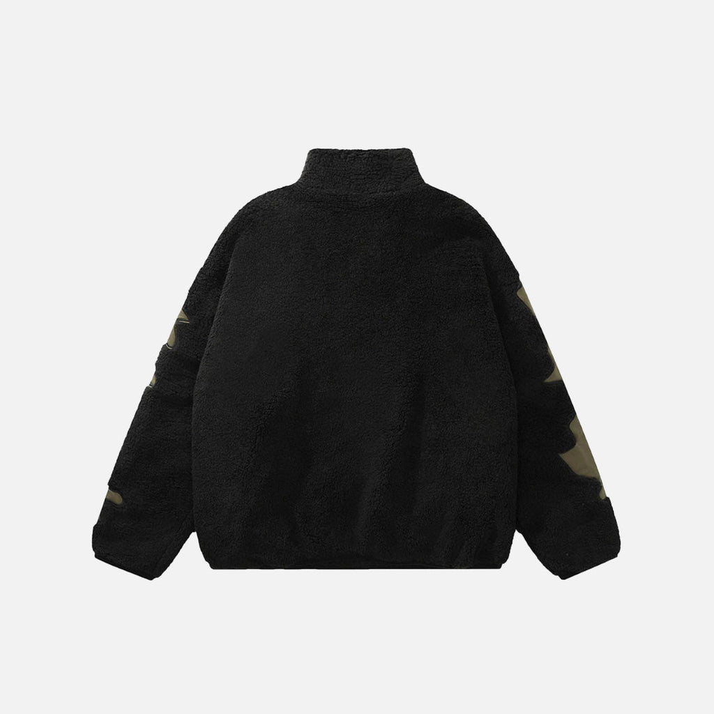 Skeleton Themed Fleece Jacket