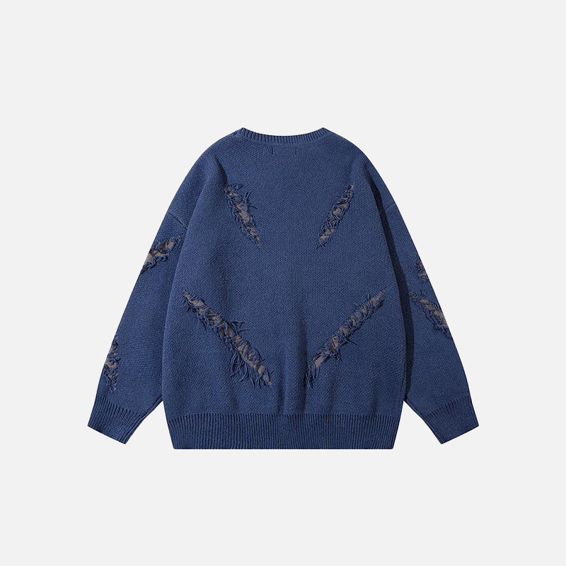 Claws Ripped Knitted Sweater