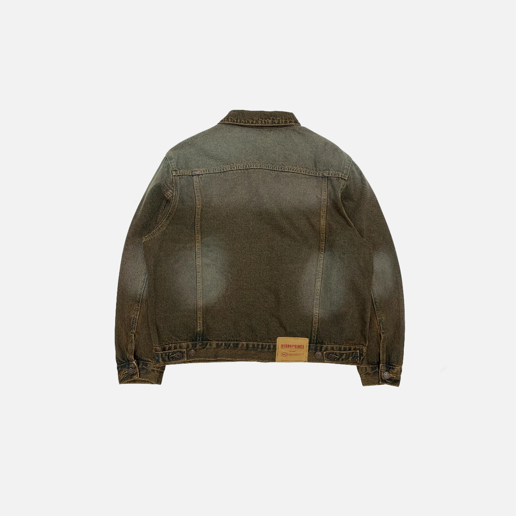 Vintage Heavy Wash Denim Jacket