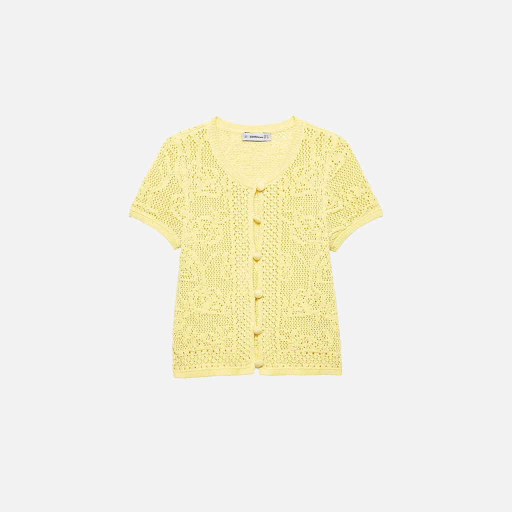 Chic Buckle Decoration Knitwear Cardigan