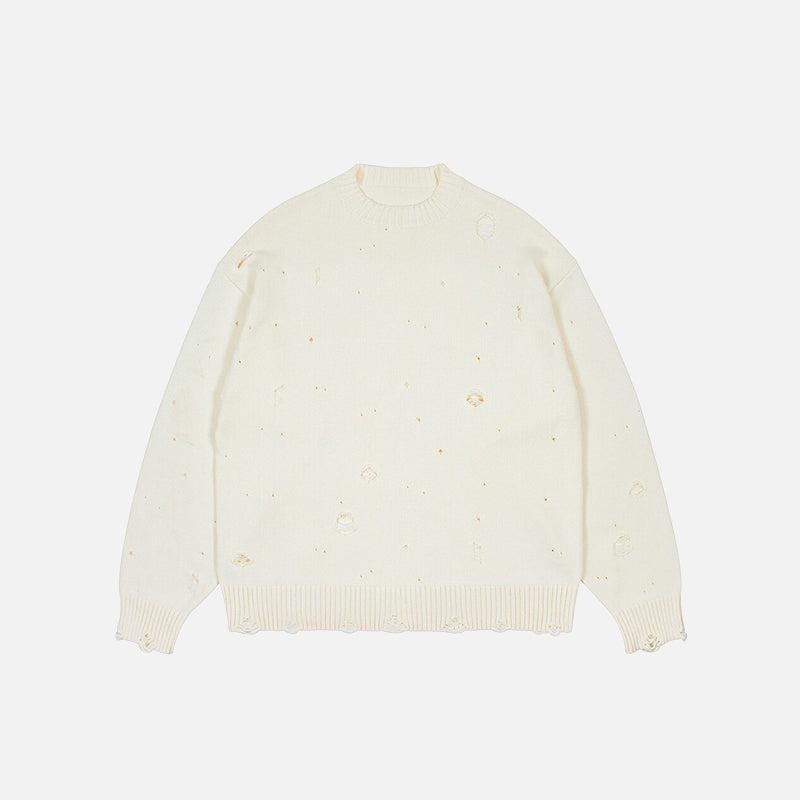 Ripped Knitted Sweater