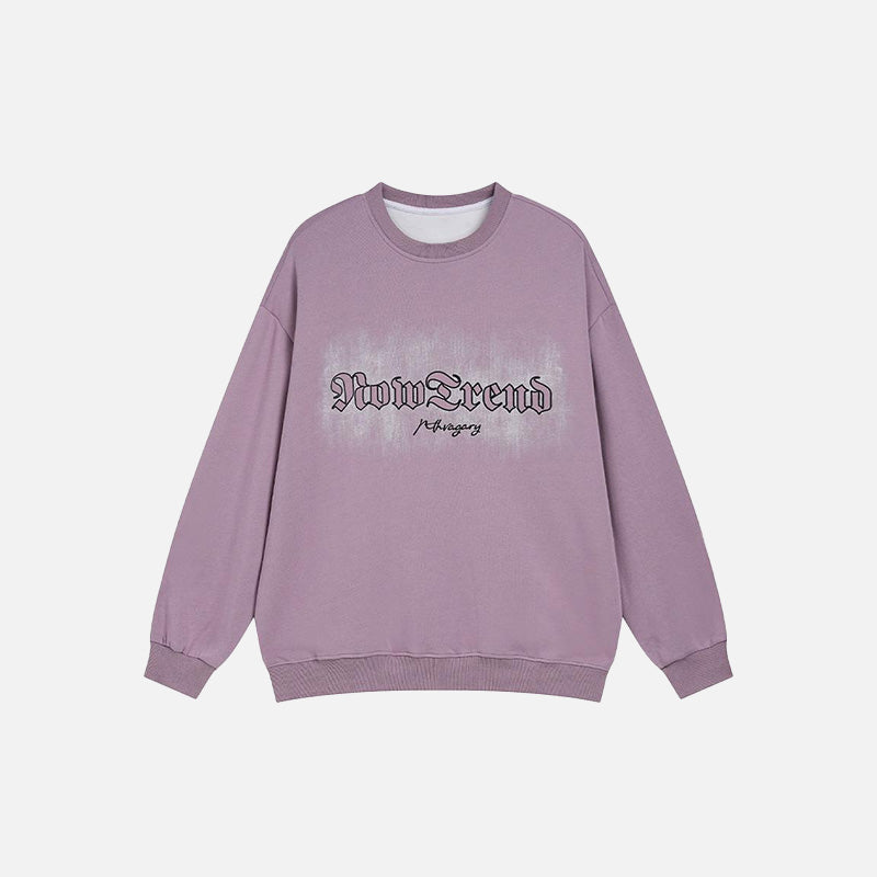 Long Sleeve Letter Print Sweatshirt