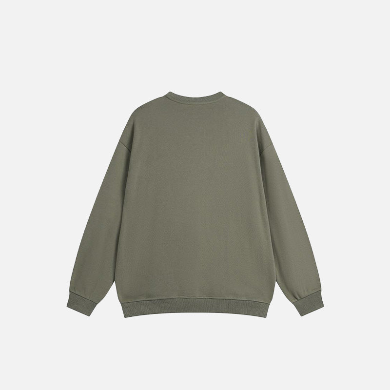 Letter Print Loose Sweatshirt