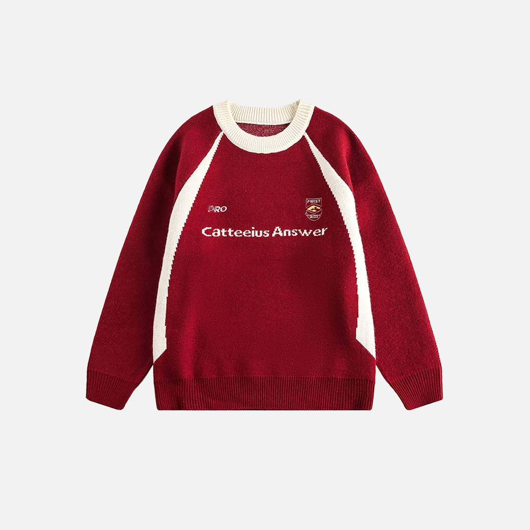 Vintage Patchwork Sweater Pullover