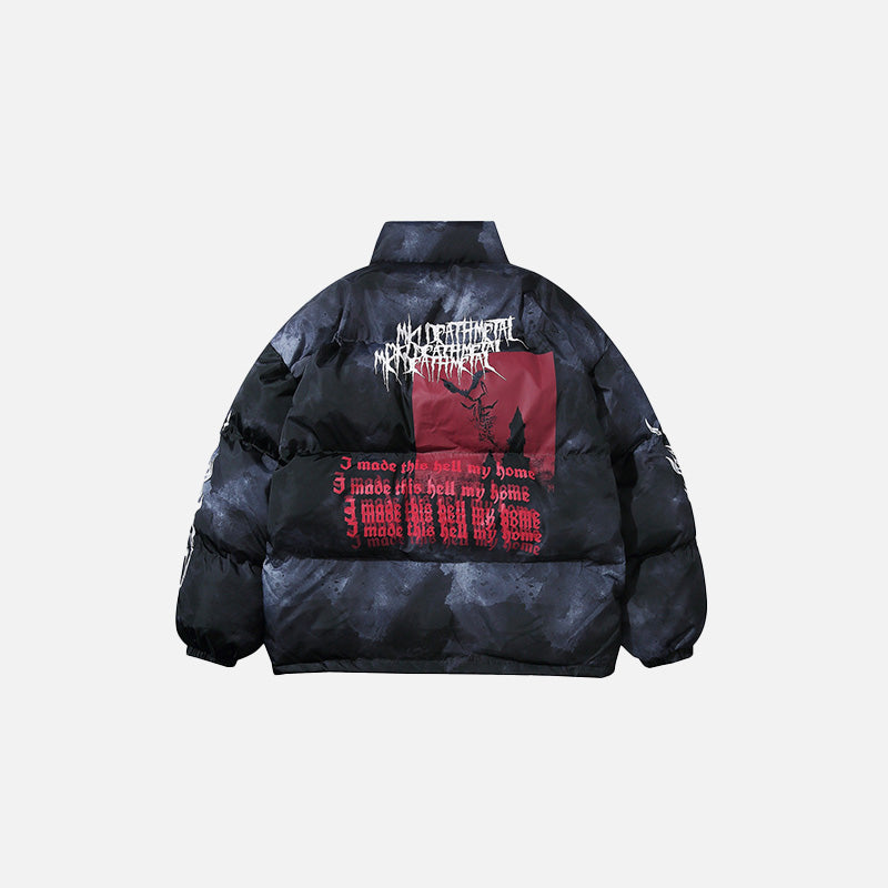 "I Made This Hell My Home" Puffer Jacket