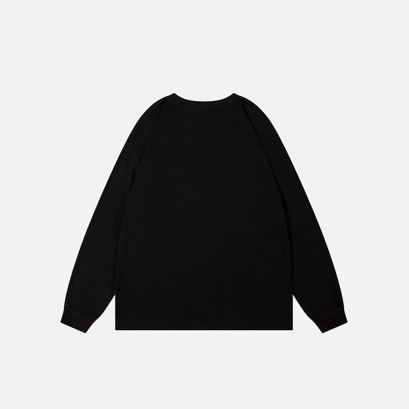 Butterfly and Spider Graphic Sweatshirt