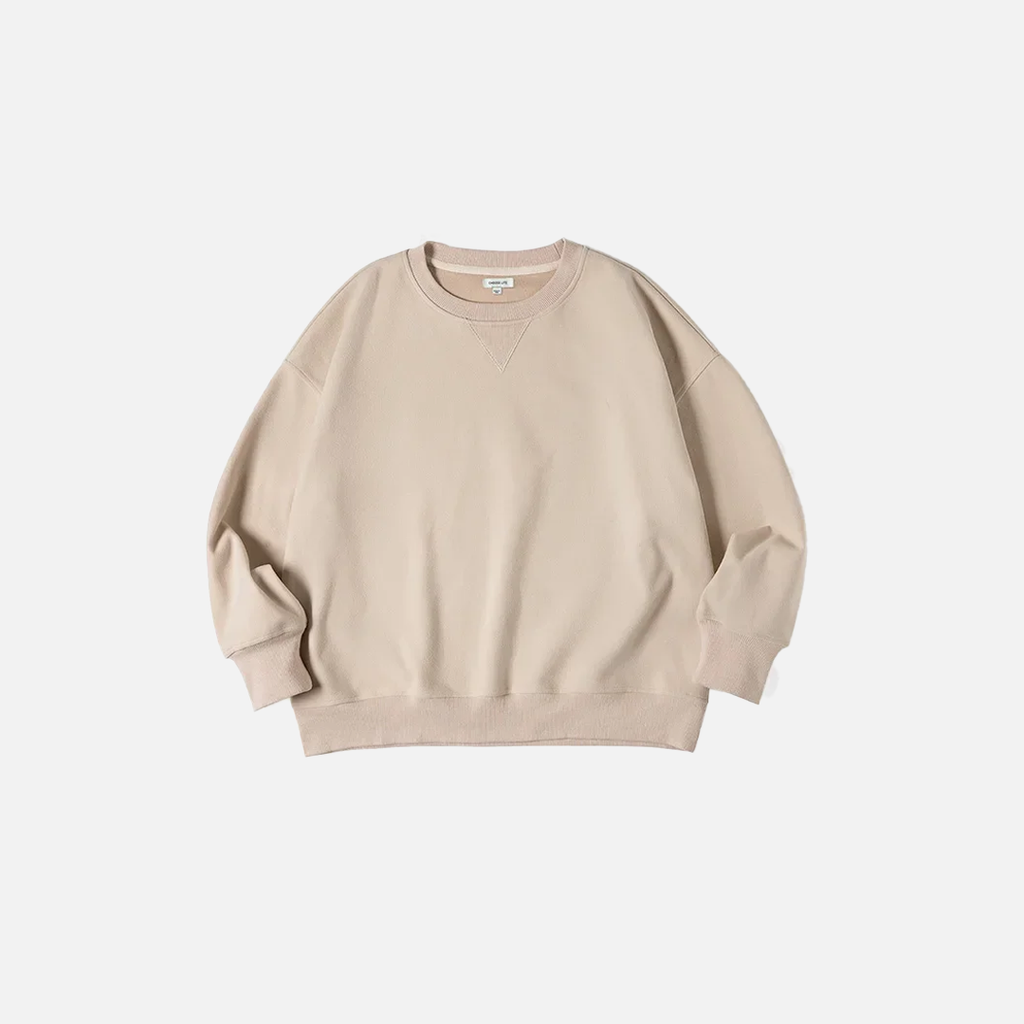 Solid Color Loose Casual Sweatshirt