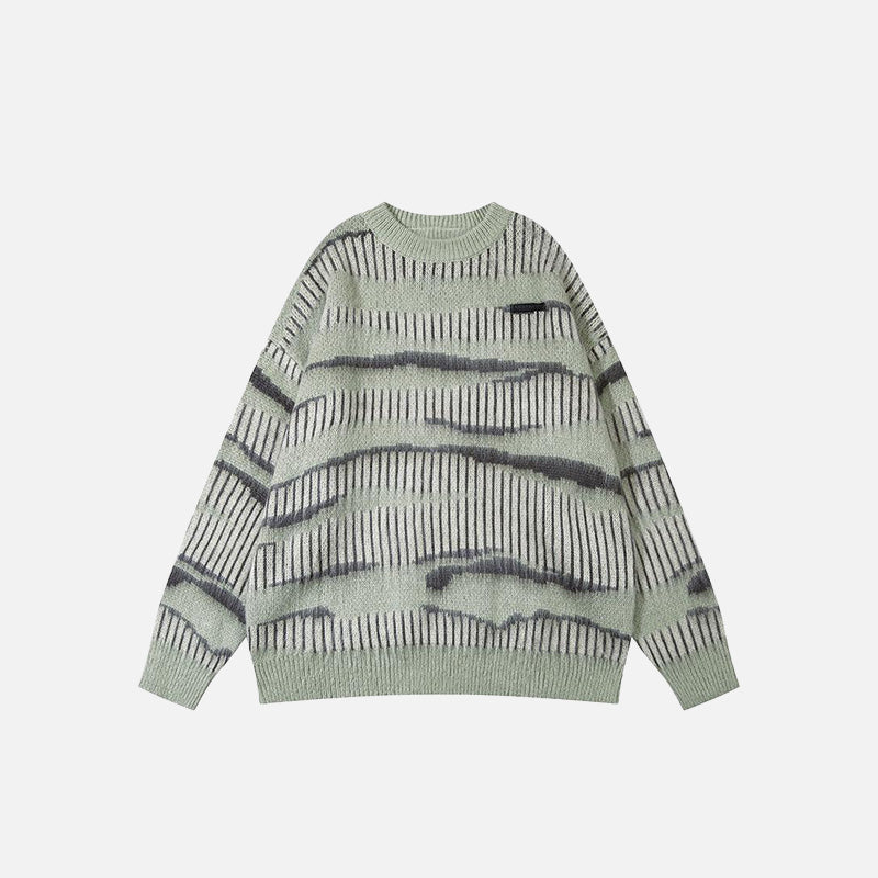 Zebra Lord Striped Sweater