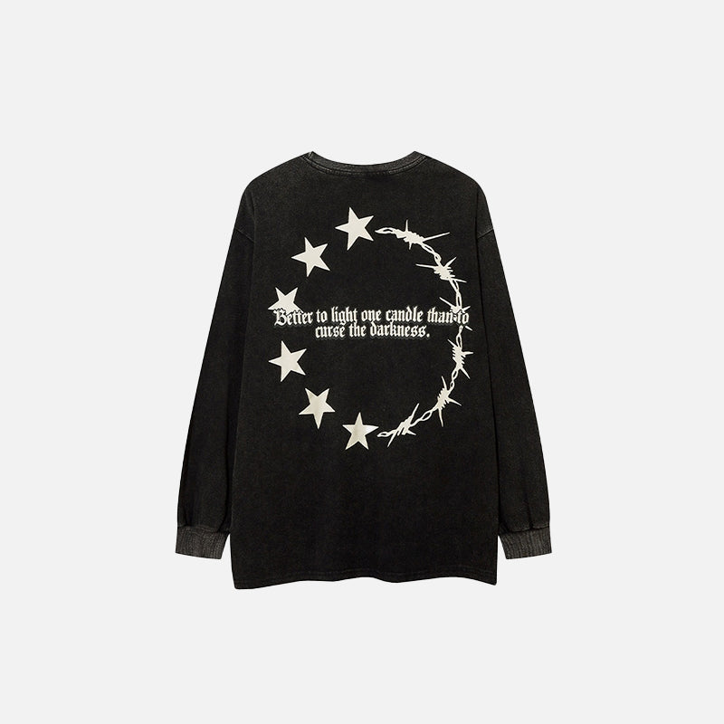 Vintage Cartoon Cats Oversized Sweatshirt