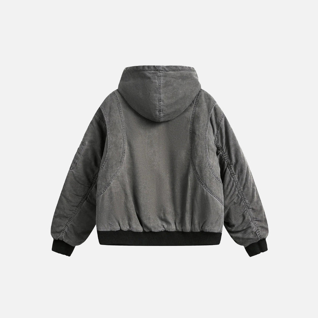 Structured Utility Hoodie Jacket