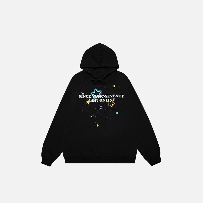 Star Graphic Oversized Hoodie