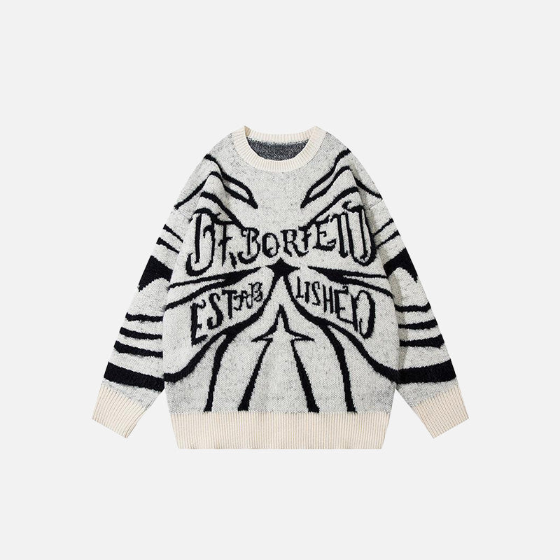 Vintage Pointed Star Loose Sweater