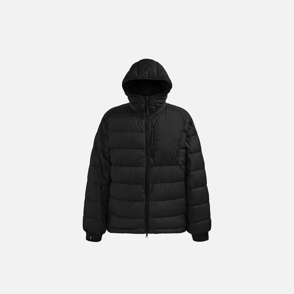 Patchwork Hooded Puffer Jacket