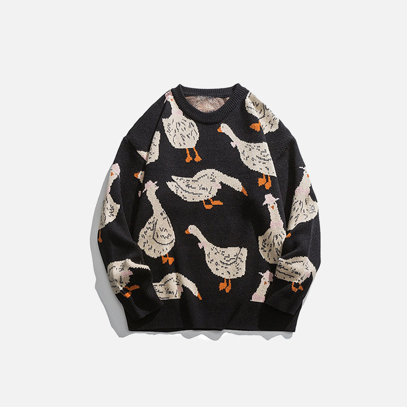 Goose Party Knitted Sweater