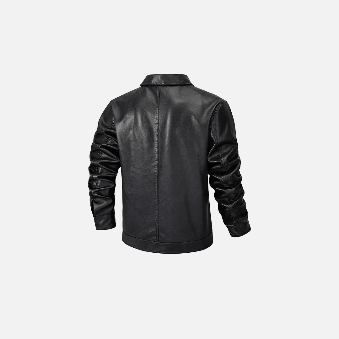 Casual Biker Spring Outdoor Leather Jacket