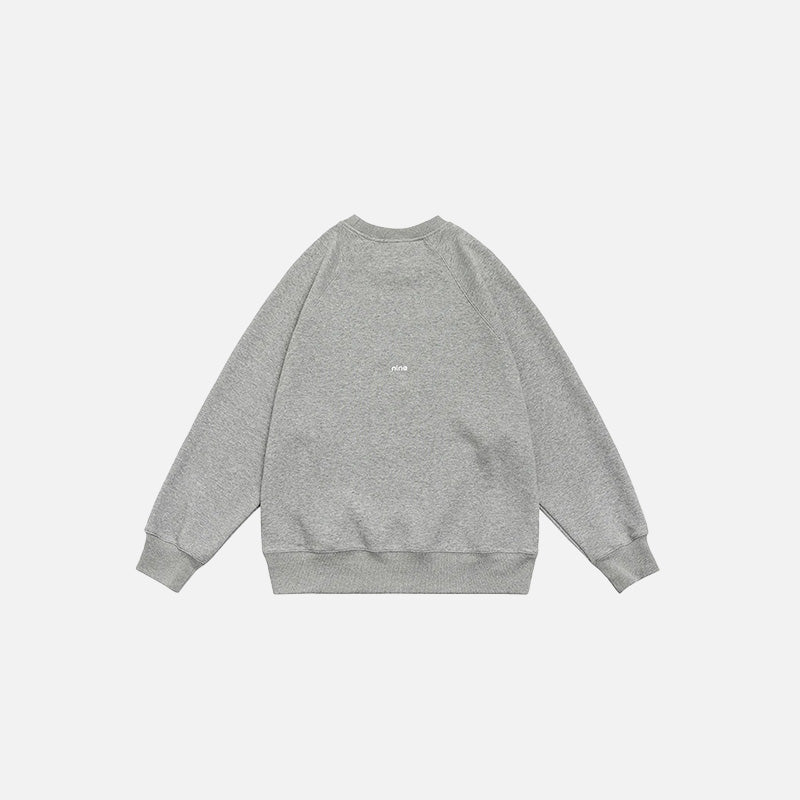 Number 9 Embroidered Sweatshirt