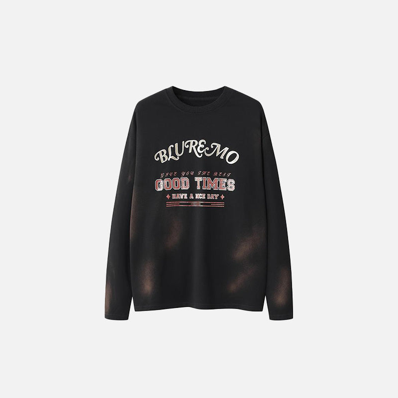"Good Times" Print Sweatshirt