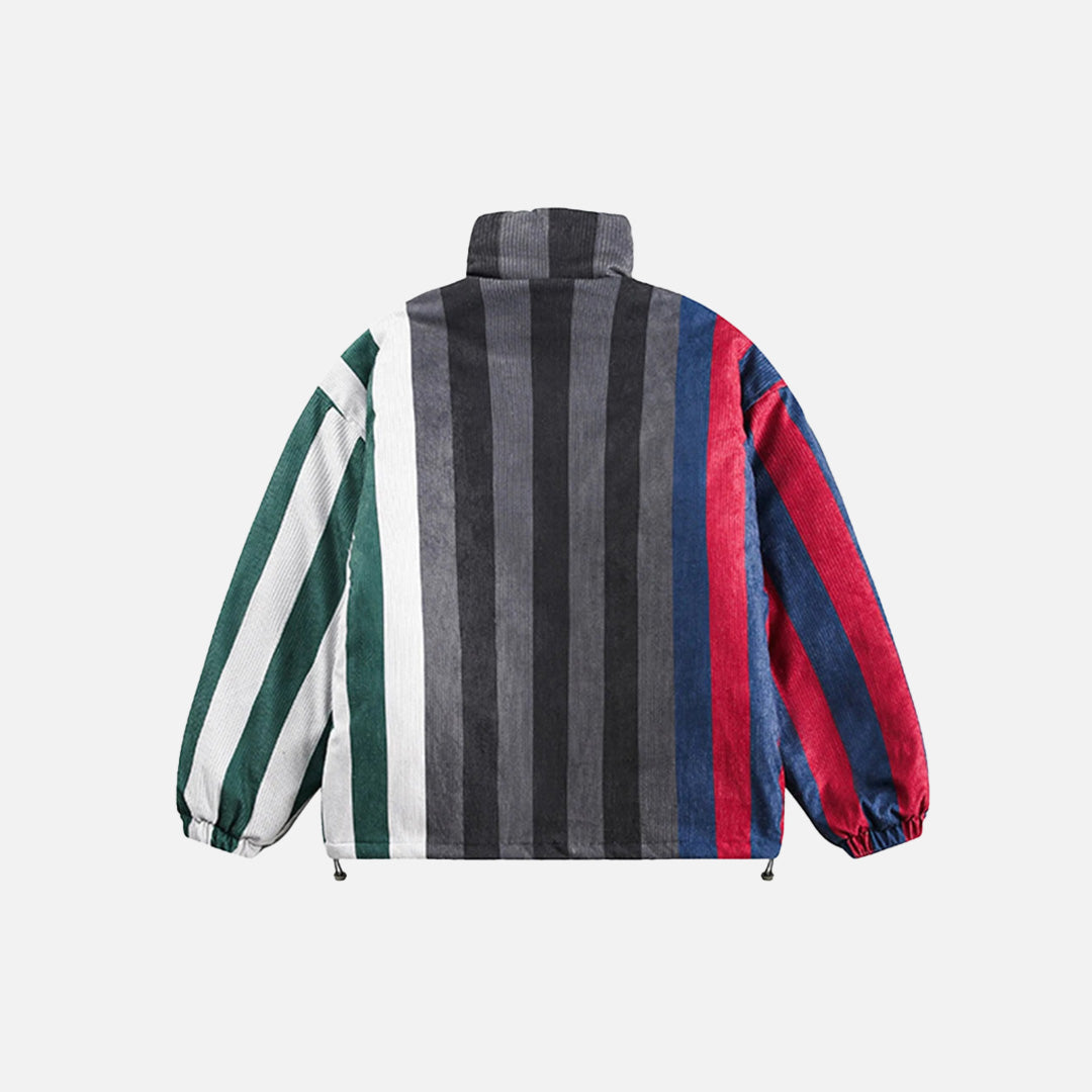 Retro Stripe Puffer Jacket