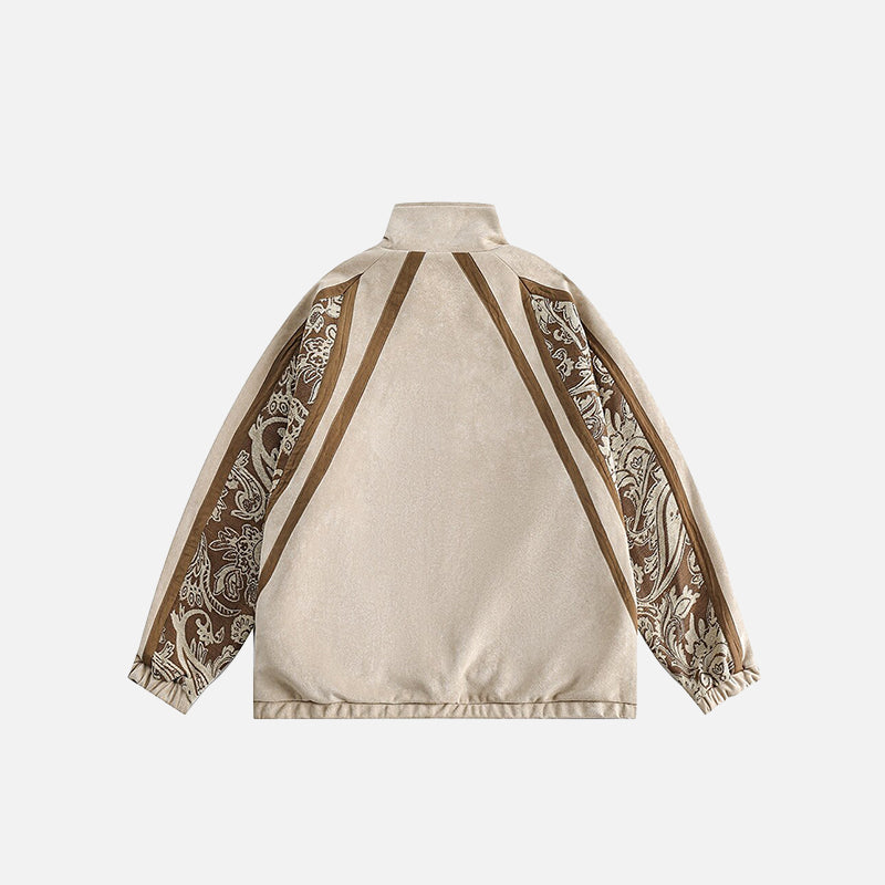 Cashew Flower Graphic Patch Jacket