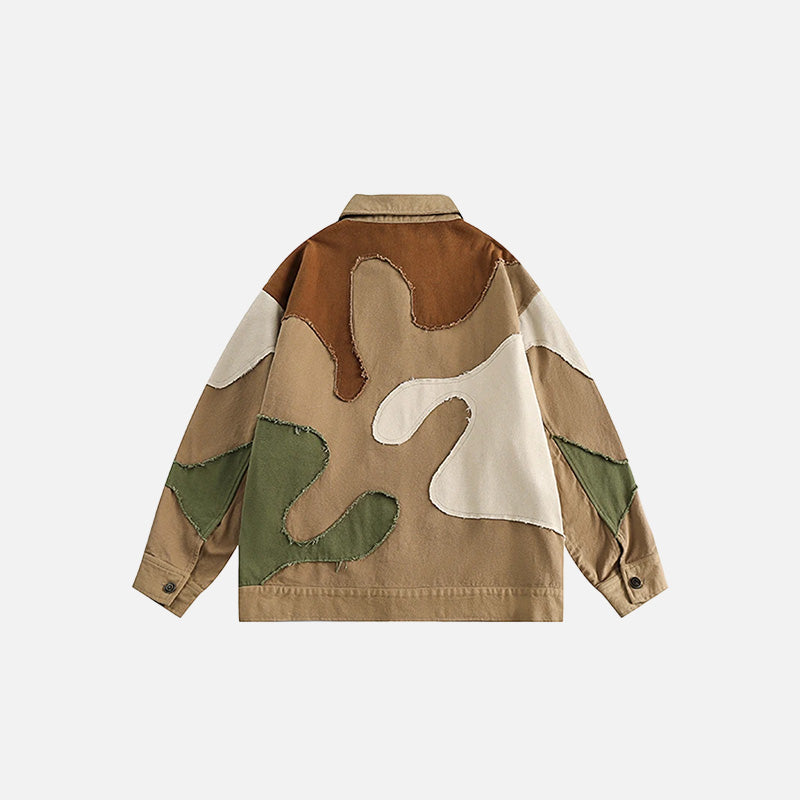 Vintage Color Block Jacket