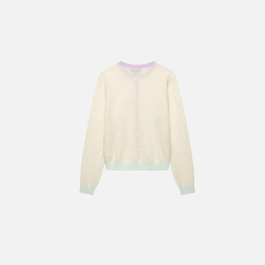 Elegant Knitted Womens Long Sleeve Cardigan