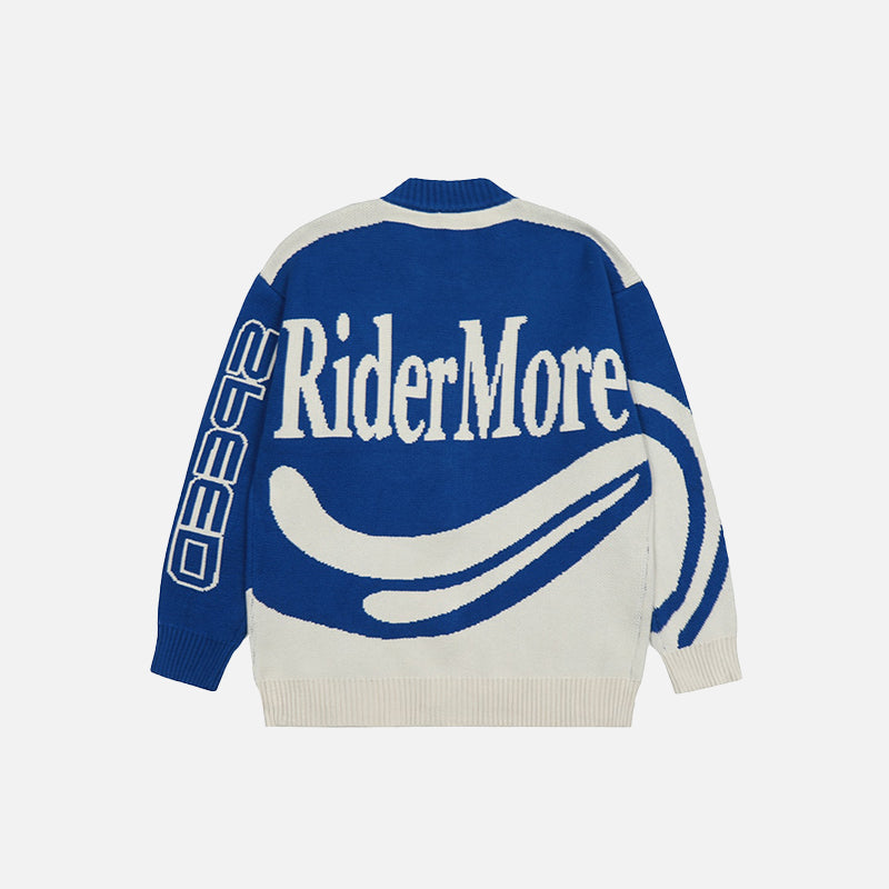 Y2K Retro Racing Cardigan