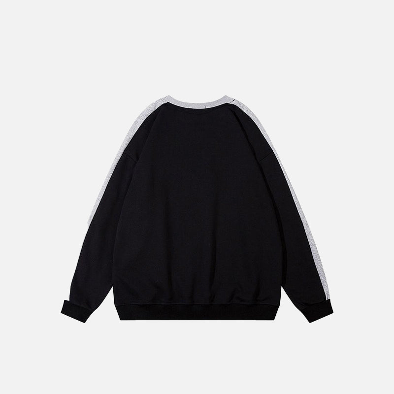 Sports Style Print Pattern Sweatshirt