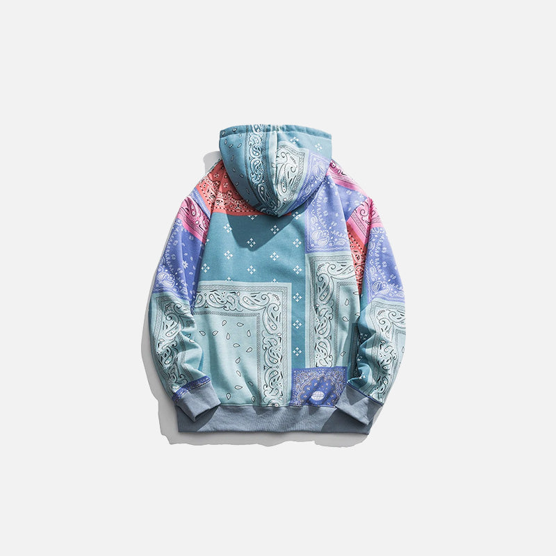 Bandana Printed Oversized Hoodie