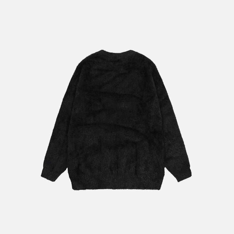 Spider Graphic Knitted Sweater