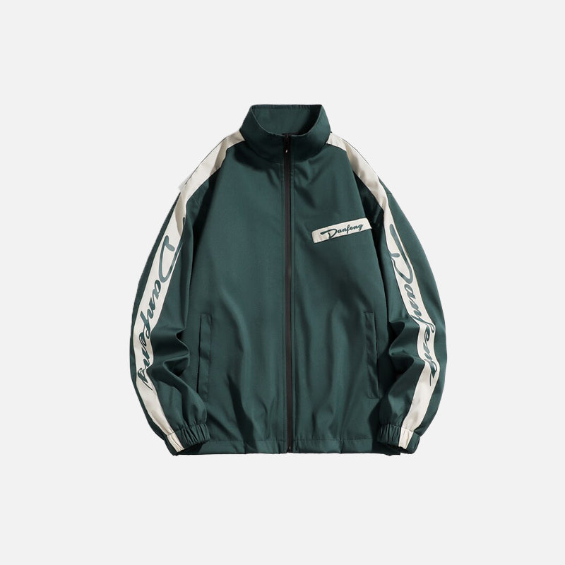 Spring Stand Collar Windbreaker Jacket