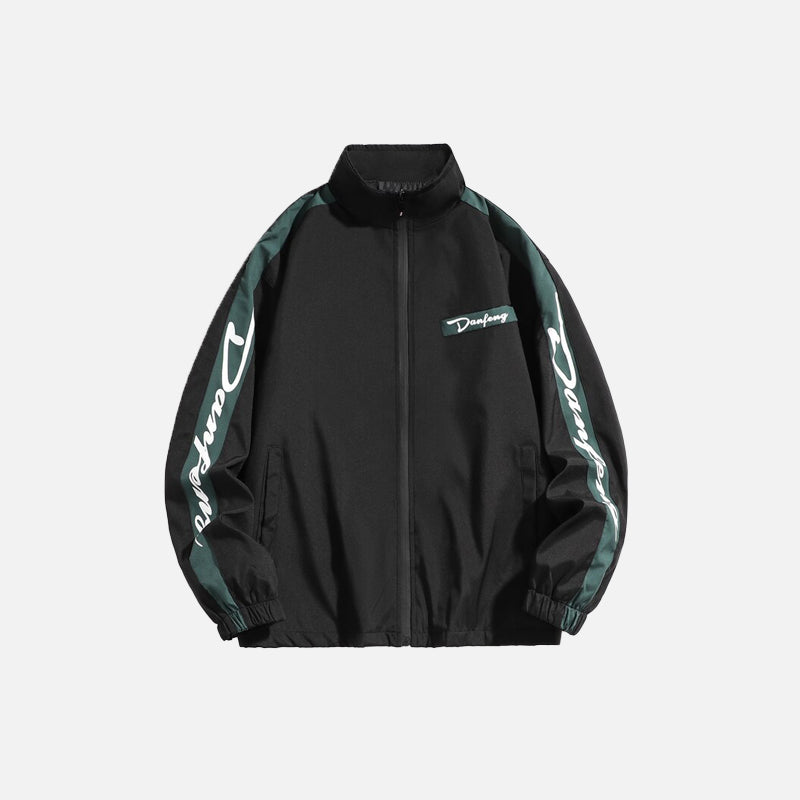 Spring Stand Collar Windbreaker Jacket