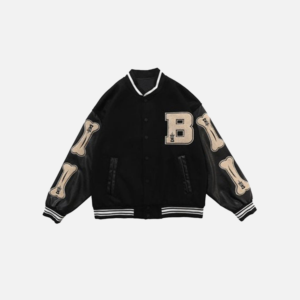 Skeleton Bones Varsity Jacket
