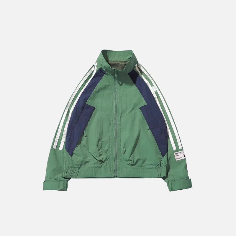 Retro Loose Sports Windbreaker Jacket