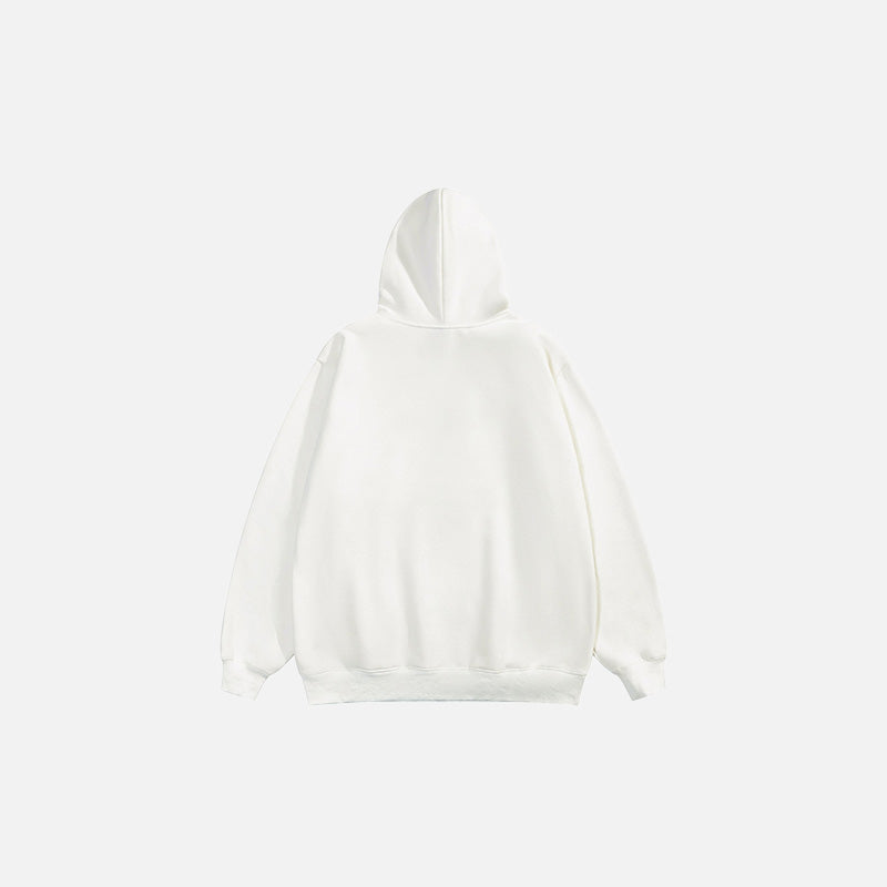 Butterfly Printed Loose Hoodie