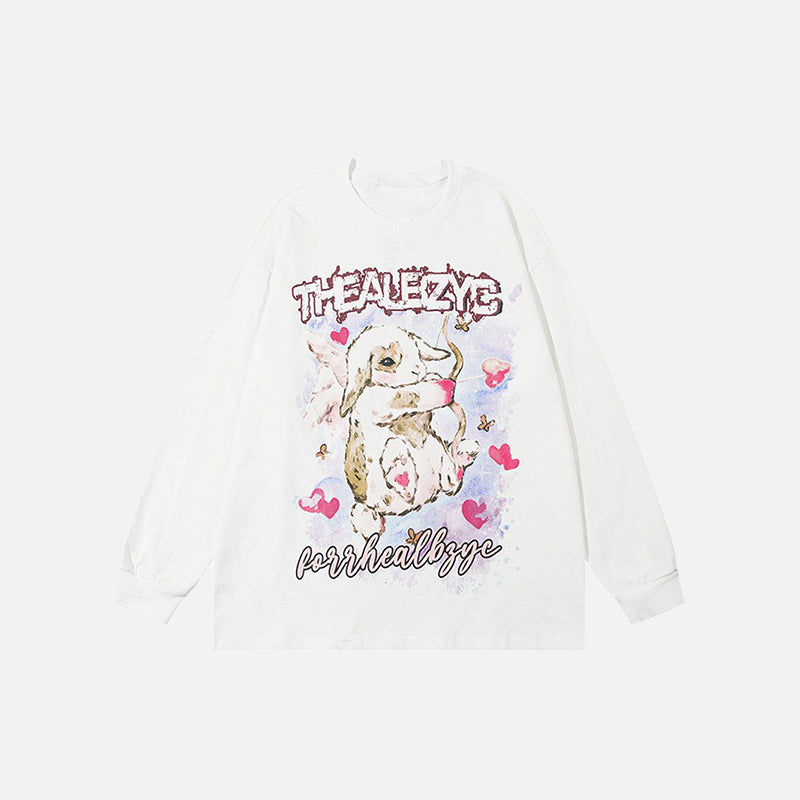 Comics Rabbit Oversized Sweatshirt