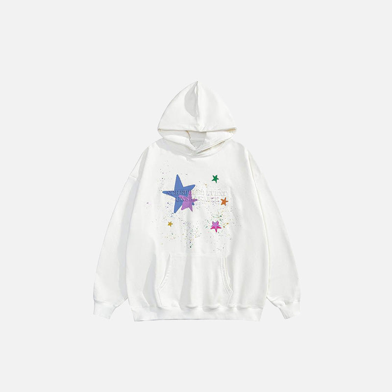 Vintage Star Graphic Oversized Hoodie