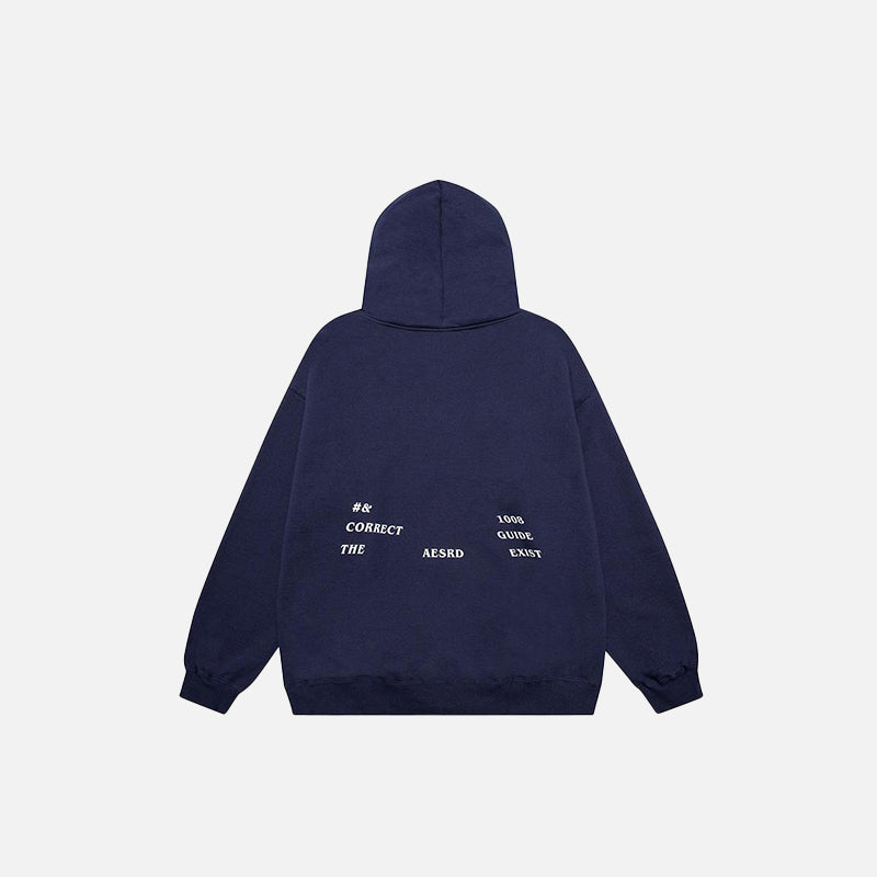 Solid Color Endless Road Hoodie