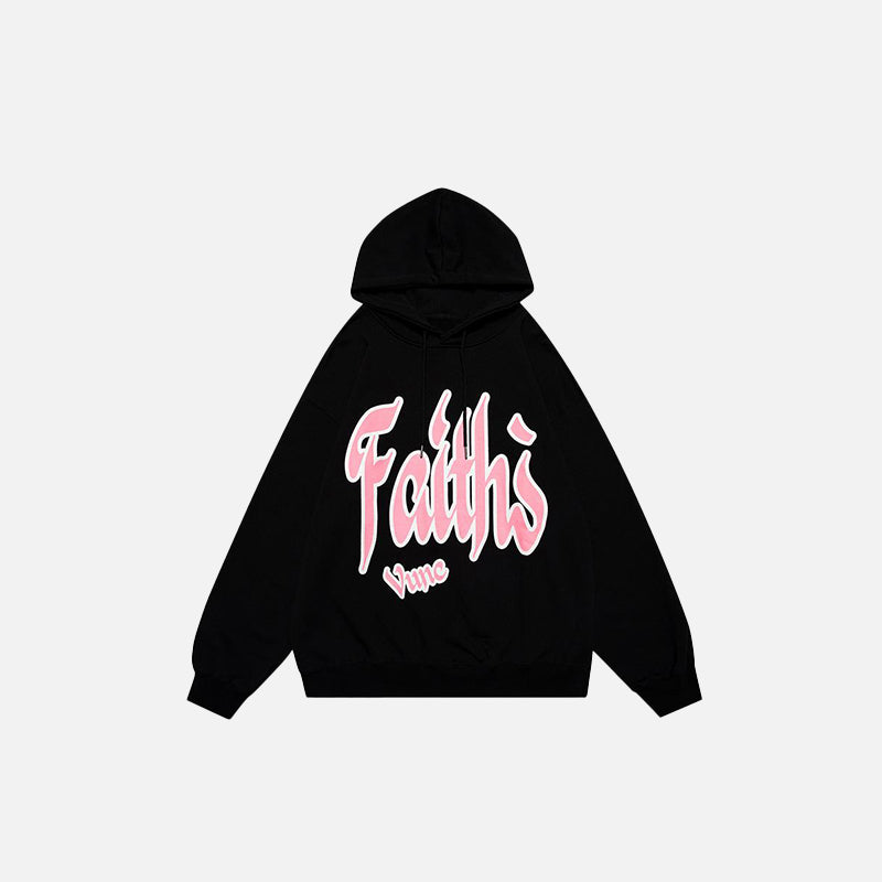 Faith Graphic Print Hoodie