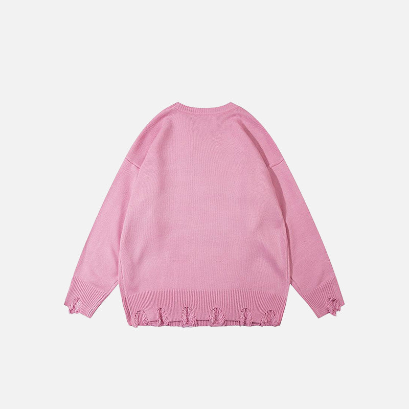 Loose Clown Pattern Sweater