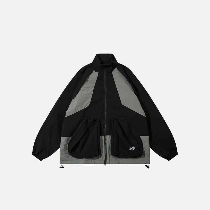 Splicing Color Windbreaker Jacket