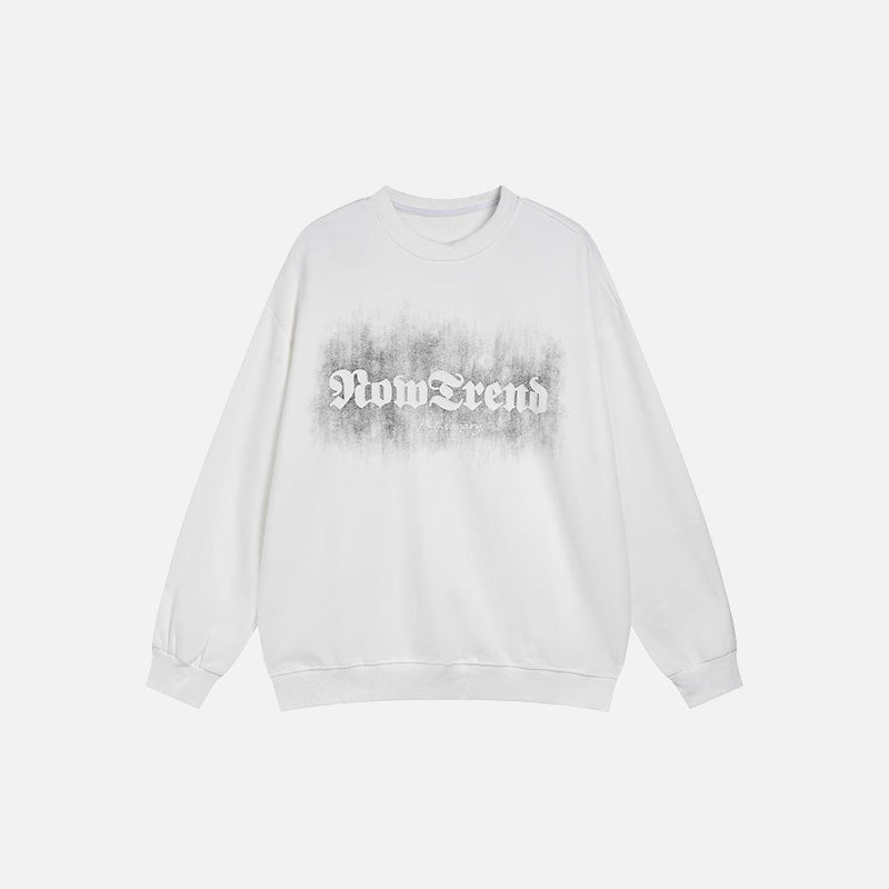 Long Sleeve Letter Print Sweatshirt