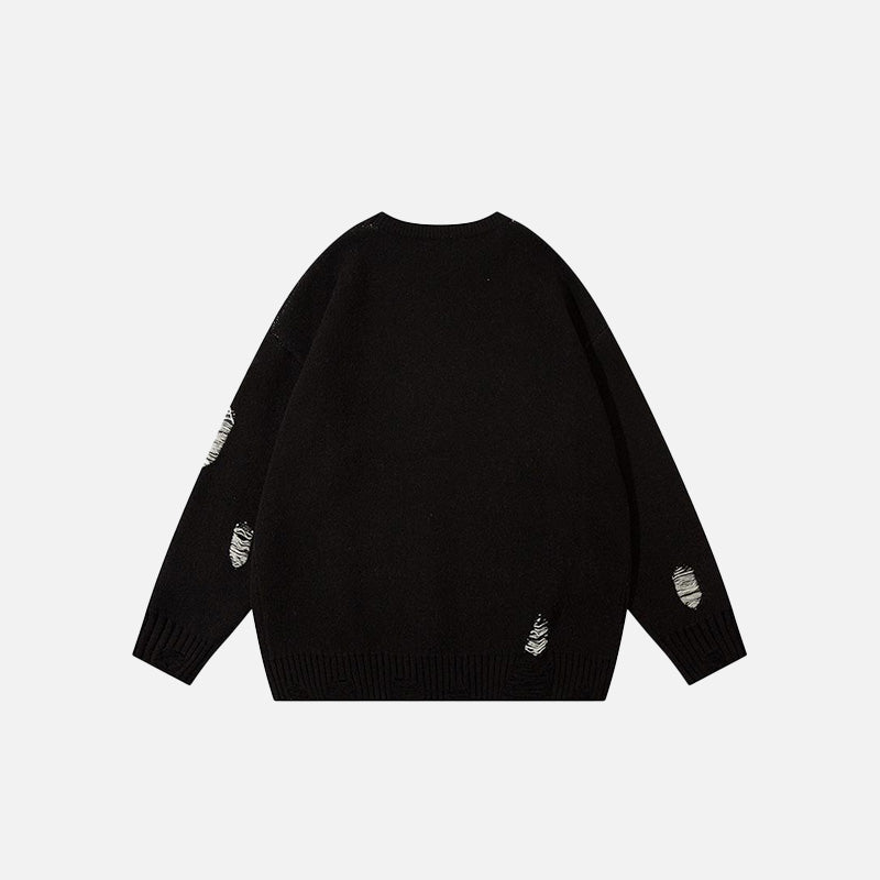 Statue Of Liberty Ripped Loose Sweater