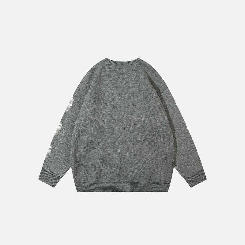 Loose Distressed Sweater
