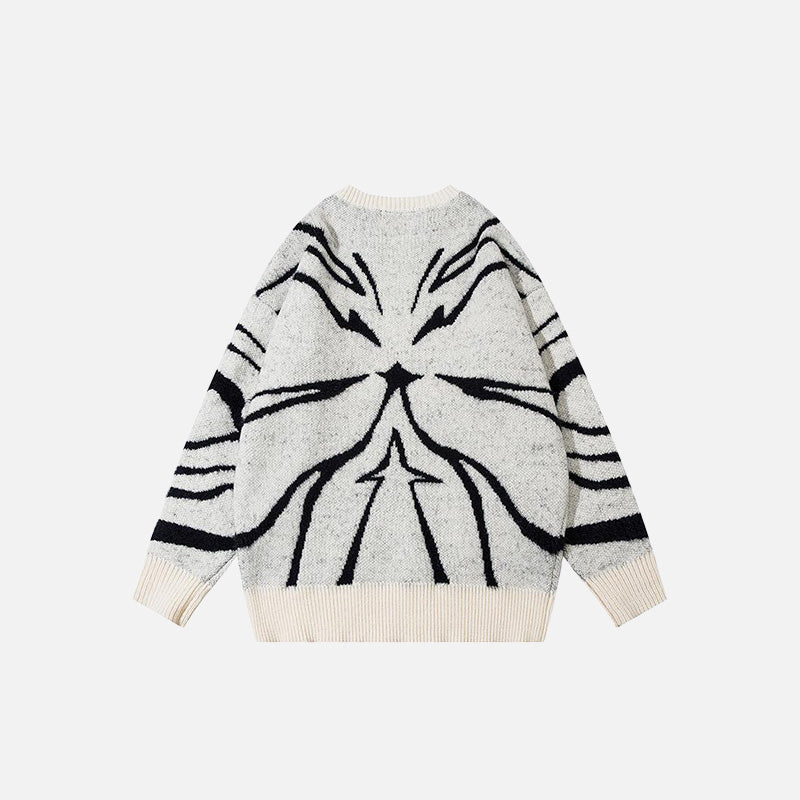 Vintage Pointed Star Loose Sweater