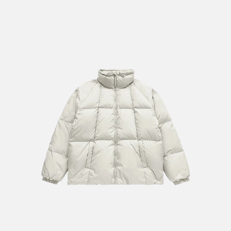 Solid Color Puffer Jacket