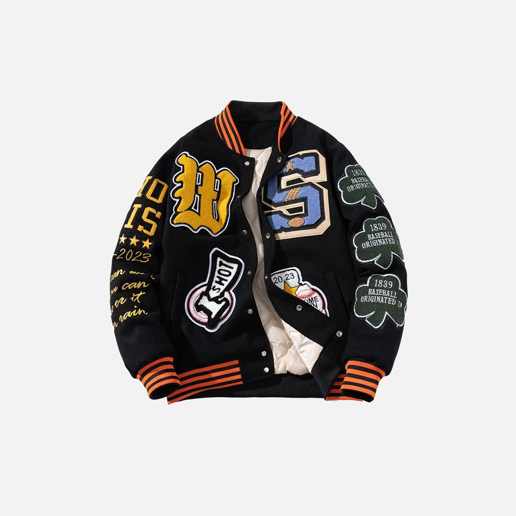 Embroidered Varsity Baseball Jacket
