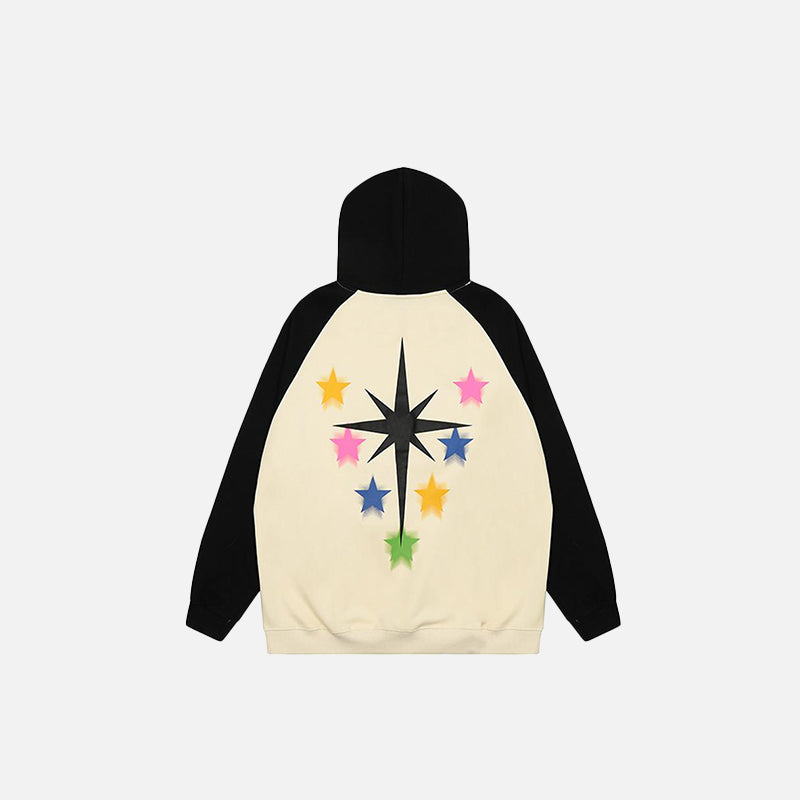 Star Dogs Graphic Print Hoodie